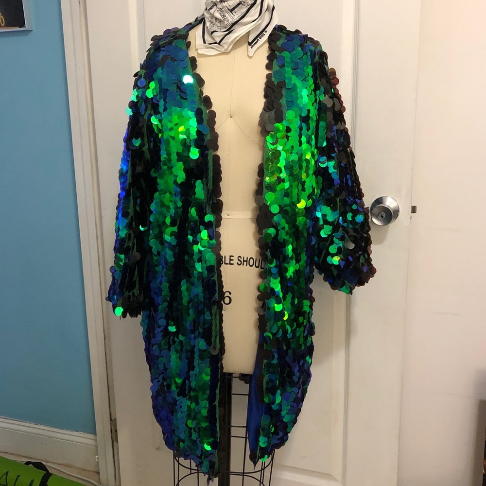 Festival Big Sequin Iridescent Jacket